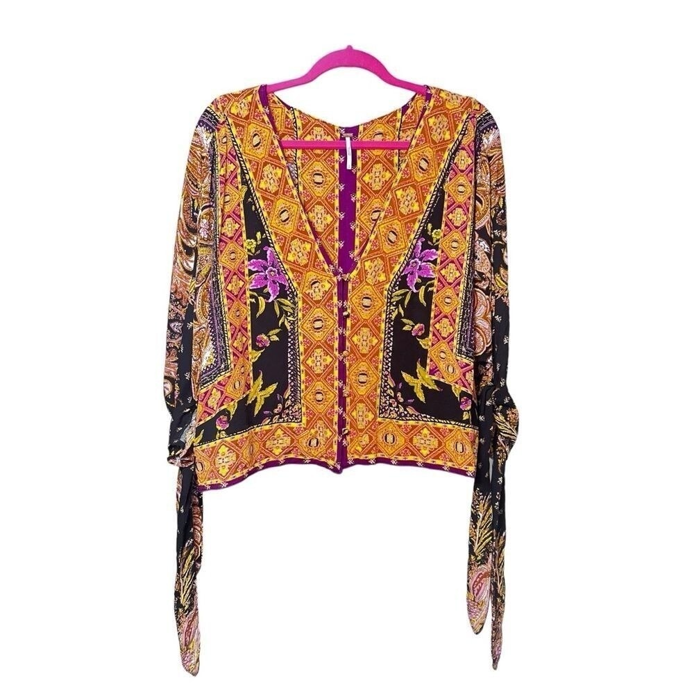 NWOT Free People‎ Catch Me If You Can Top Blouse Boho - Picture 4 of 4